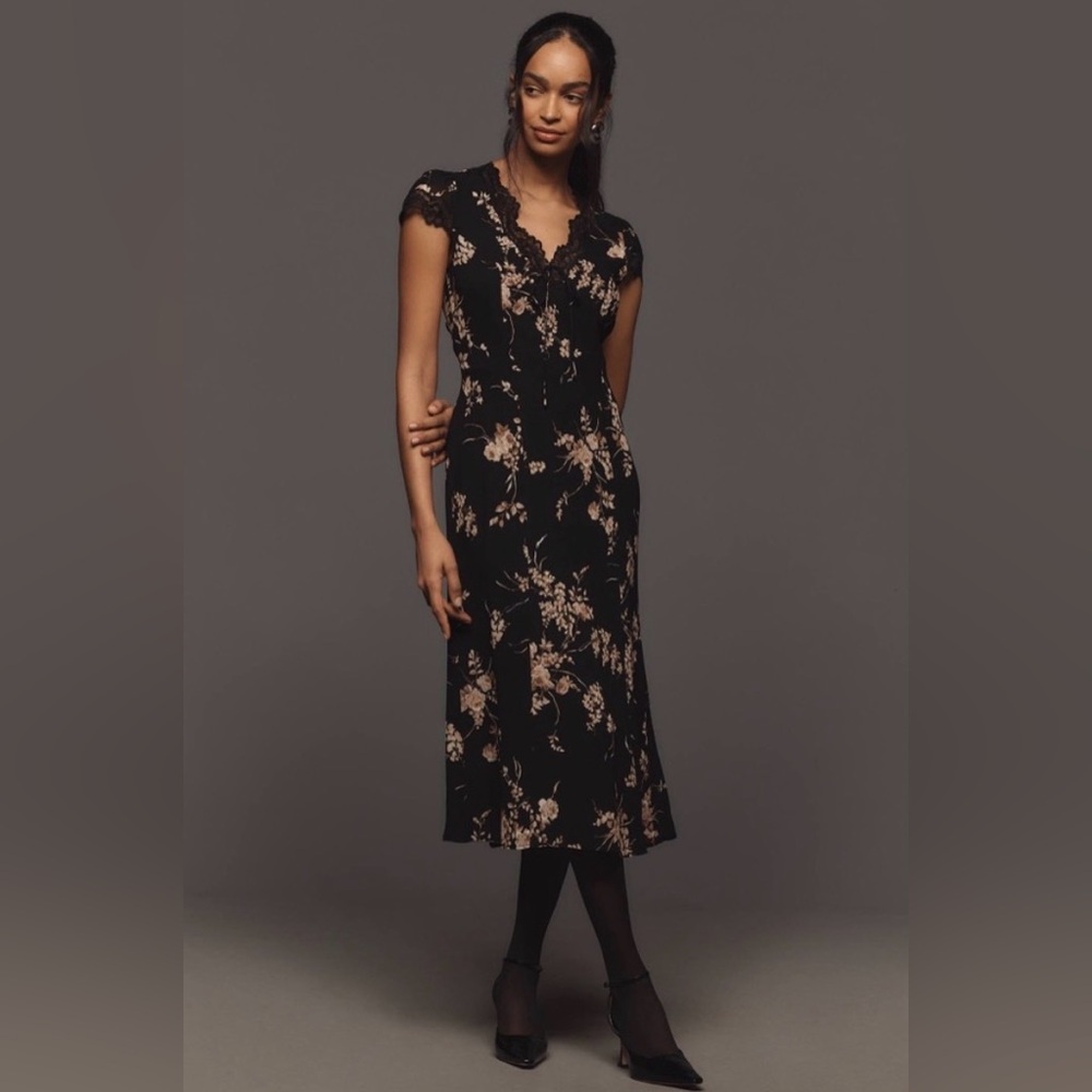 Reformation Tiffie Midi Dress, floral dress in perfect shape!